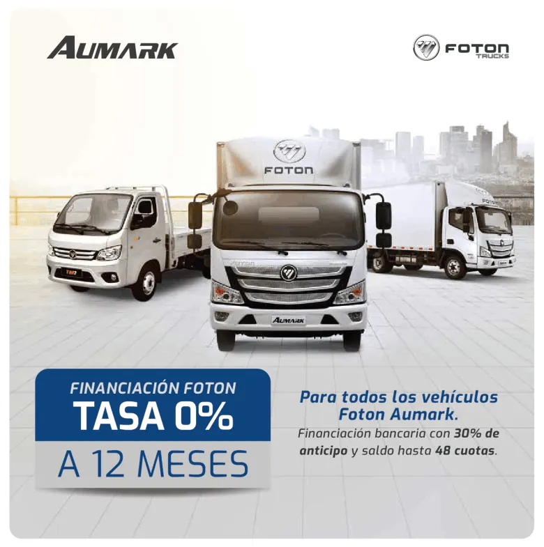 Aviso publicitario para Foton