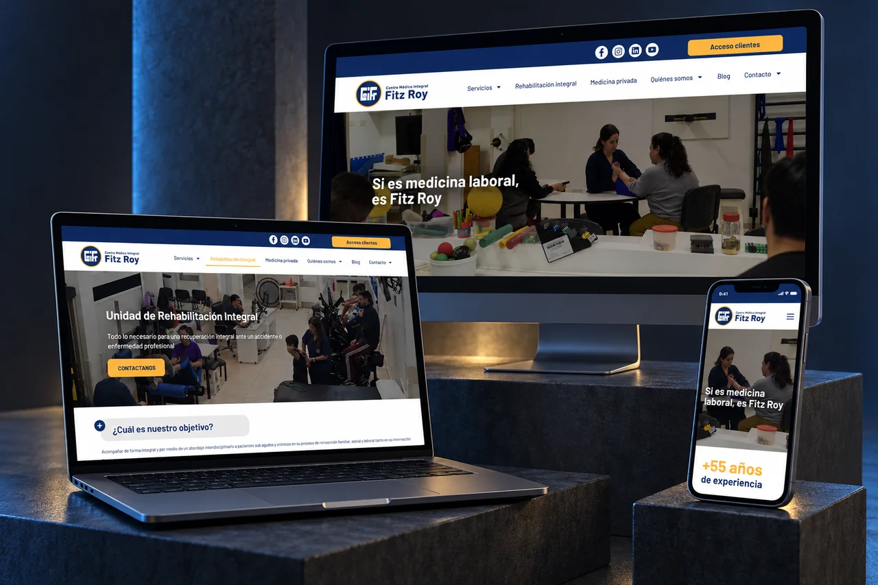 Diseño web para Centro Médico Fitz Roy